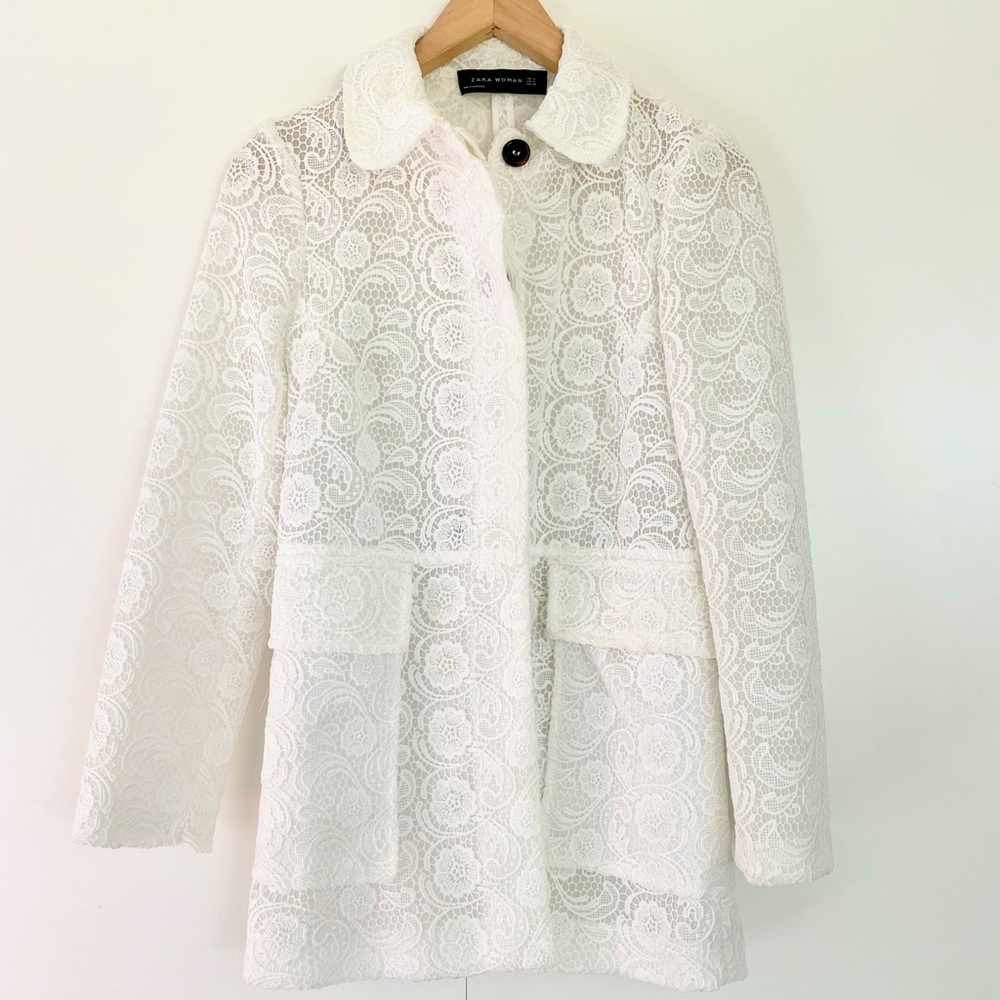 ZARA / White Lace Jacket